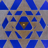 Sri Yantra blue