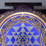 Sri Yantra blue