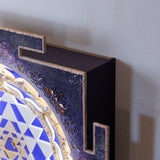 Sri Yantra blue